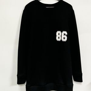 NWOT Helmut Lang- Black Sweatshirt With White Print